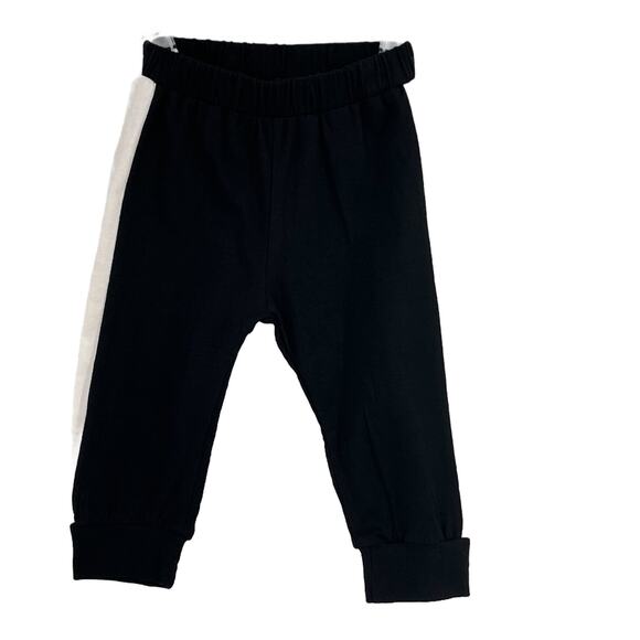 Pants Shein Infant Knit Jogger Pants in Black/White Size 74 6 to 9 months - Picture 4 of 8